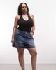Collusion COLLUSION Plus mom shorts in midwash-Blue - 1