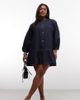 Collusion COLLUSION Plus shirt dress in rinse wash-Navy - 1