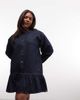 Collusion COLLUSION Plus shirt dress in rinse wash-Navy - 3