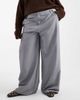 Collusion COLLUSION Plus tailored low rise relaxed pants in charcoal-Gray - 2