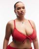 Collusion COLLUSION Plus underwire bikini top in red - 1