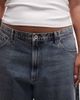 Collusion COLLUSION Plus X001 antifit jeans in mid blue marble wash - 2