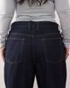 Collusion COLLUSION Plus X001 antifit mid rise jeans in rinse-Navy - 4