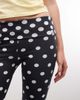 Collusion COLLUSION polka dot capri pants in black - 4