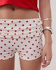 Collusion COLLUSION polka dot fold over shorts in red-White - 2