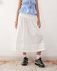 Collusion COLLUSION prairie maxi skirt with pintuck detailing in white - 2