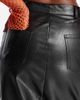Collusion COLLUSION PU midi skirt in black - 2