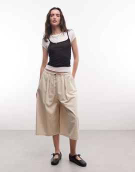 Collusion COLLUSION pull on longline jorts in stone-Neutral