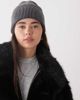 Collusion COLLUSION ribbed washed beanie in charcoal-Black - 3
