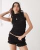 Collusion COLLUSION satin look shirred micro shorts in black - part of a set - 1
