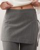 Collusion COLLUSION side tie skirt pants in gray pinstripe-Multi - 4