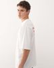 Collusion COLLUSION skater fit T-shirt in white with red print - 3