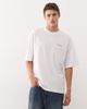 Collusion COLLUSION skater fit T-shirt in white with red print - 4