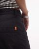 Collusion COLLUSION skater jorts in washed black - 3