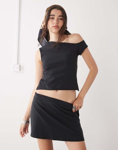 Collusion COLLUSION skort in black