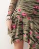Collusion COLLUSION slinky rose printed asymmetric mini dress-Multi - 3