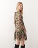 Collusion COLLUSION slinky rose printed asymmetric mini dress-Multi - 4