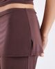 Collusion COLLUSION slinky skirted pants in deep chocolate - part of a set-Brown - 4