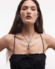 Collusion COLLUSION smocked mini dress with tie detail in black - 3