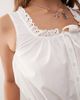 Collusion COLLUSION square neck top with scallop broderie trim in white - 2