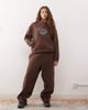 Collusion COLLUSION star logo hoodie in chocolate - part of a set-Brown - 1