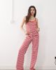 Collusion COLLUSION straight leg relaxed mid rise pants in red stripe - part of a set-Multi - 1
