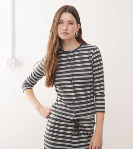 Collusion COLLUSION striped button up cardigan - part of a set-Multi
