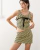 Collusion COLLUSION striped mini skirt in yellow stripe - part of a set - 1