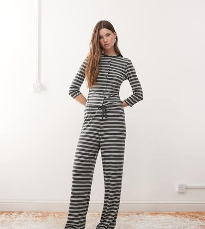 Collusion COLLUSION striped wide leg pants - part of a set-Multi