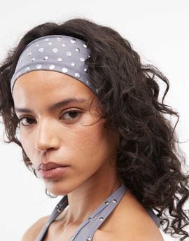 Collusion COLLUSION stud headband in gray