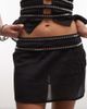 Collusion COLLUSION stud trim micro beach skirt in black - part of a set - 3