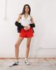 Collusion COLLUSION sweatpants fabric micro shorts in red - 1