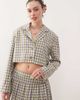 Collusion COLLUSION tailored 90s crop blazer in check - part of a set-Multi - 1