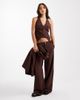 Collusion COLLUSION tailored fitted vest corset in chocolate-Brown - 2