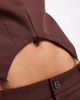 Collusion COLLUSION tailored fitted vest corset in chocolate-Brown - 3