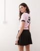 Collusion COLLUSION tailored fold-over waistband mini pleated skirt in black - 4