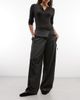Collusion COLLUSION tailored fold over waist trouser in charcoal-Gray - 1