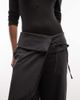 Collusion COLLUSION tailored fold over waist trouser in charcoal-Gray - 2