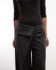 Collusion COLLUSION tailored fold over waist trouser in charcoal-Gray - 4