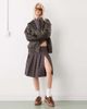 Collusion COLLUSION tailored low rise midi skirt with slit in dark plaid - part of a set-Multi - 1