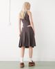 Collusion COLLUSION tailored low rise midi skirt with slit in dark plaid - part of a set-Multi - 4