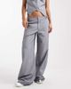 Collusion COLLUSION tailored low rise relaxed pants in charcoal-Gray - 2