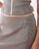 Collusion COLLUSION tailored mini skirt in mixed plaid-Multi - 4