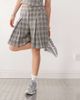 Collusion COLLUSION tailored plaid culottes in multi - part of a set - 4