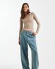 Collusion Collusion Tall antifit jeans in dirty mid blue - 1