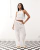 Collusion COLLUSION textured wide leg pants - part of a set-White - 1