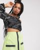 Collusion COLLUSION typo off the shoulder toggle top-Black - 1