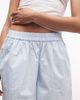 Collusion COLLUSION Unisex 3/4 length boxer shorts in stripe-Blue - 3