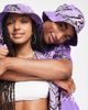 Collusion COLLUSION Unisex abstract print bucket hat in purple - 1