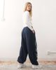 Collusion COLLUSION Unisex baggy relaxed cuff sweatpants in blue with prints-Navy - 2